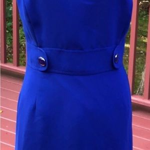 Tahari- Blue Cobalt sleeveless dress